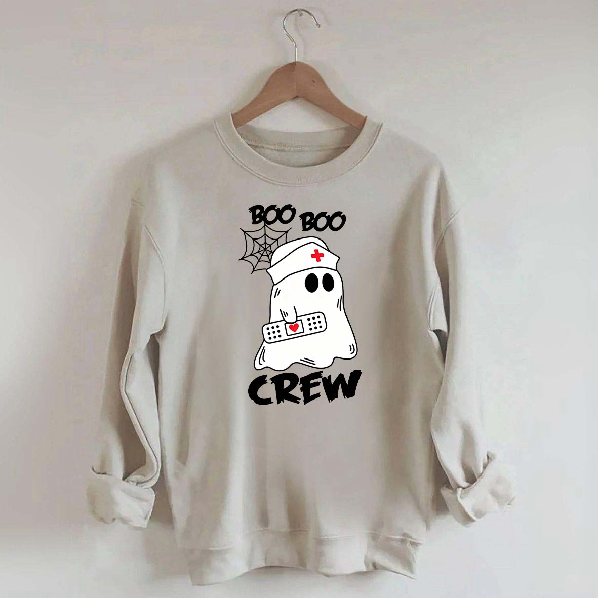 Cute Halloween Boo Crew Nurse Sweatshirt