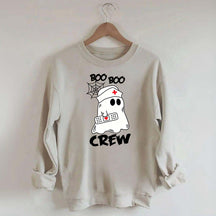 Cute Halloween Boo Crew Nurse Sweatshirt