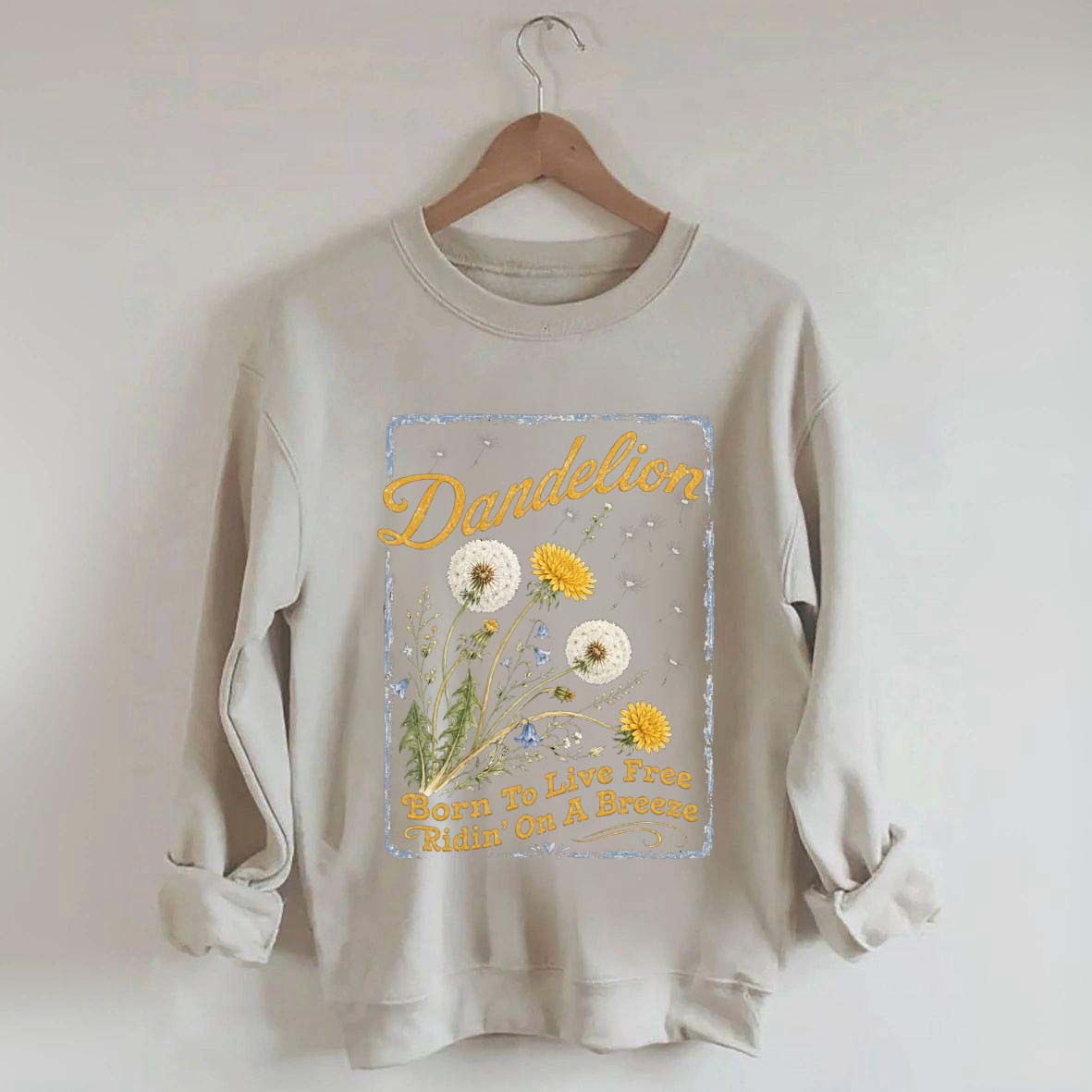 Comfort Colors Dandelion Country Music Sweatshirt
