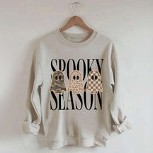 Leopard Ghost Spooky Season Sweatshirt