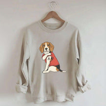 Featuring Tattooed Dog I Love Mom Sweatshirt