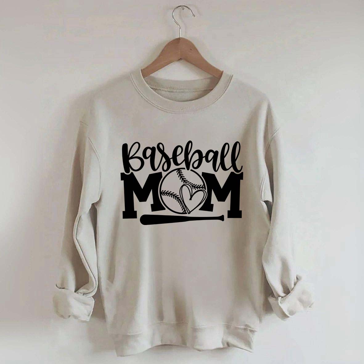Trendy Mom Life Baseball Sweatshirt