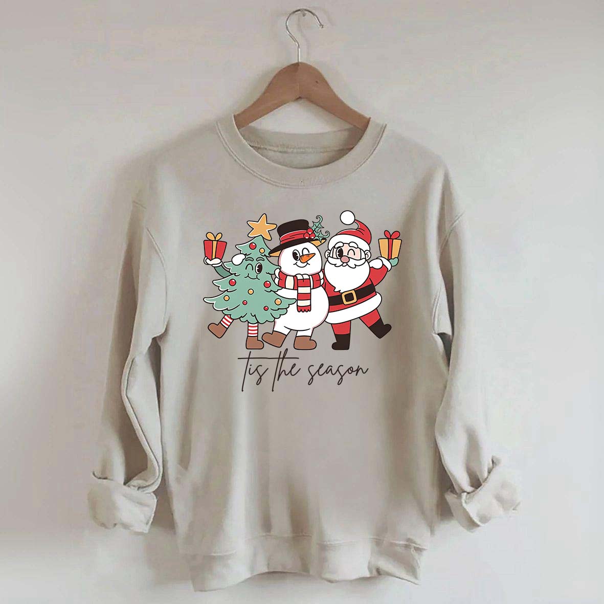 Tis The Season Santa Tree Sweatshirt