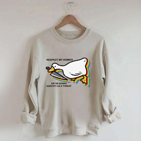 Silly Goose Ally Pride Queer Rights Ally Sweatshirt