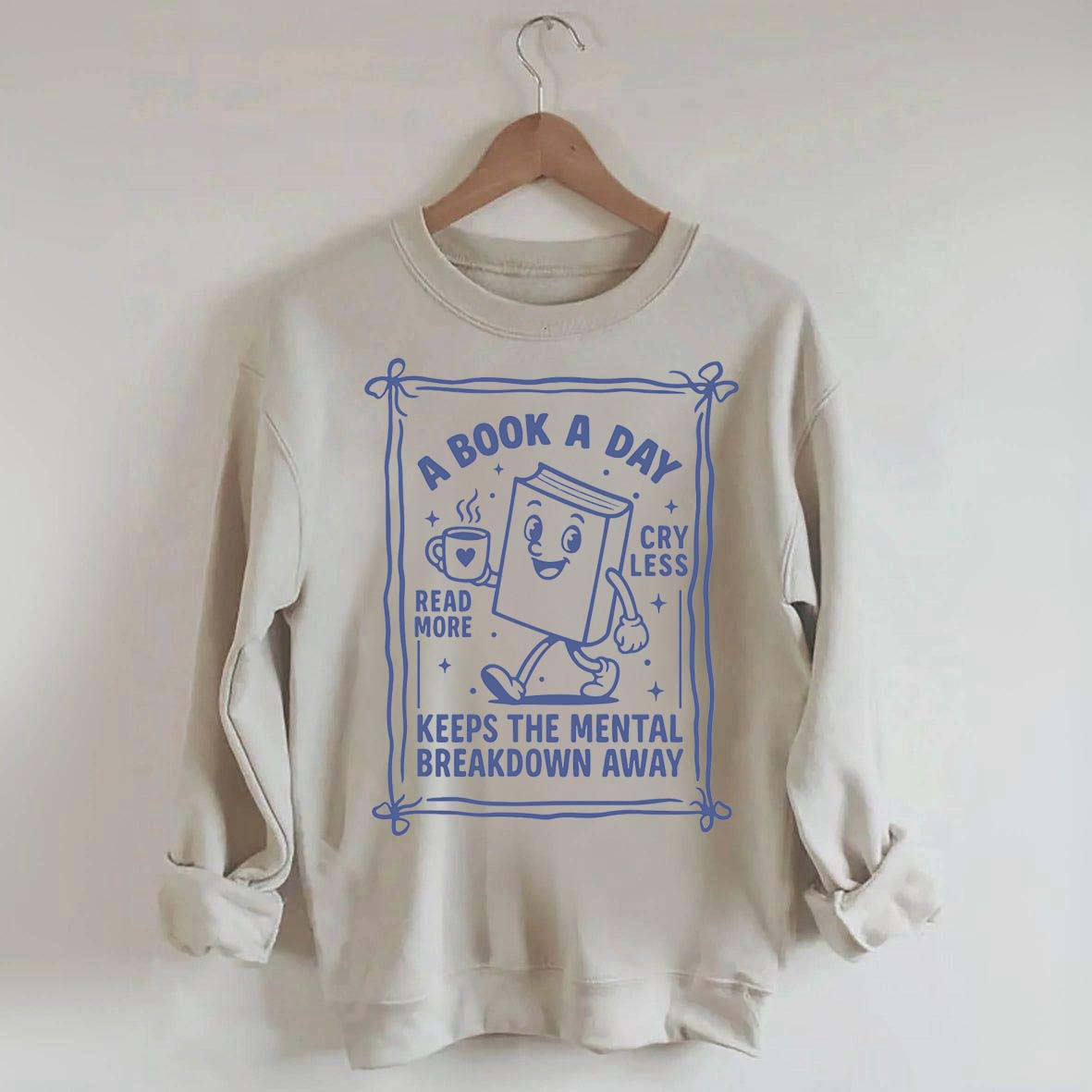 A Book A Day Bookworm Sweatshirt