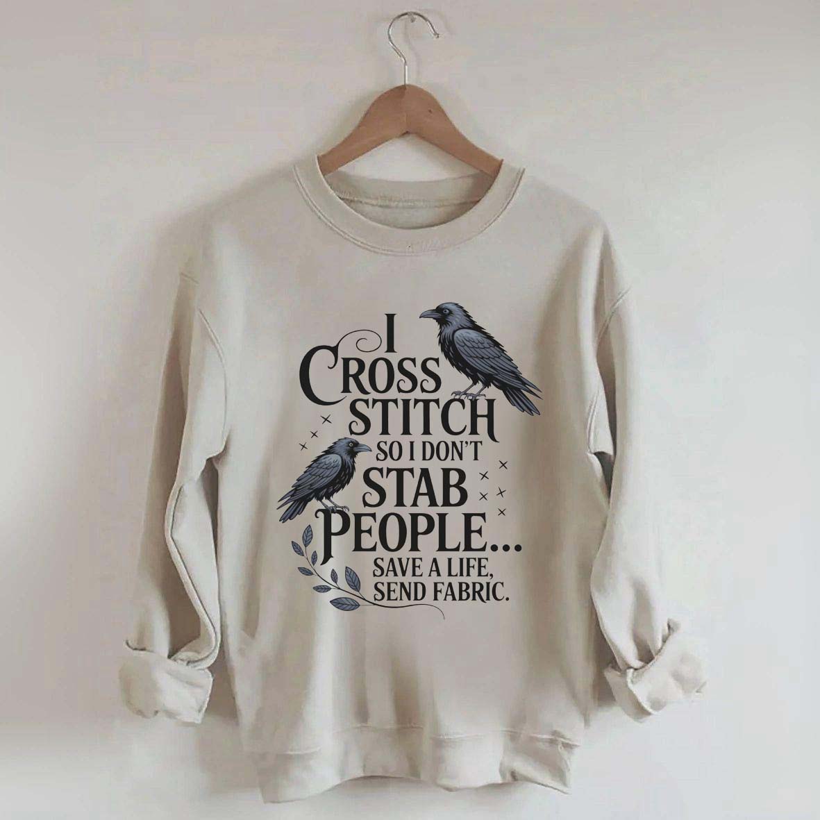 Funny I Cross Stitch Sweatshirt