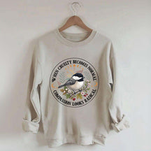 Radical Compassion Floral Bird Sweatshirt
