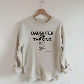Daughter of the King Faith Bible Verse Sweatshirt