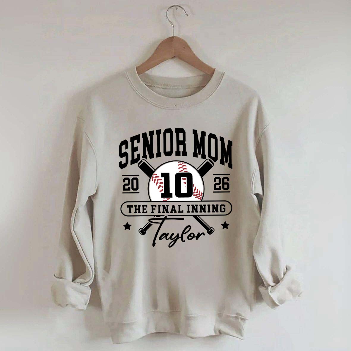 Custom Senior Baseball Mom 2026 Sweatshirt