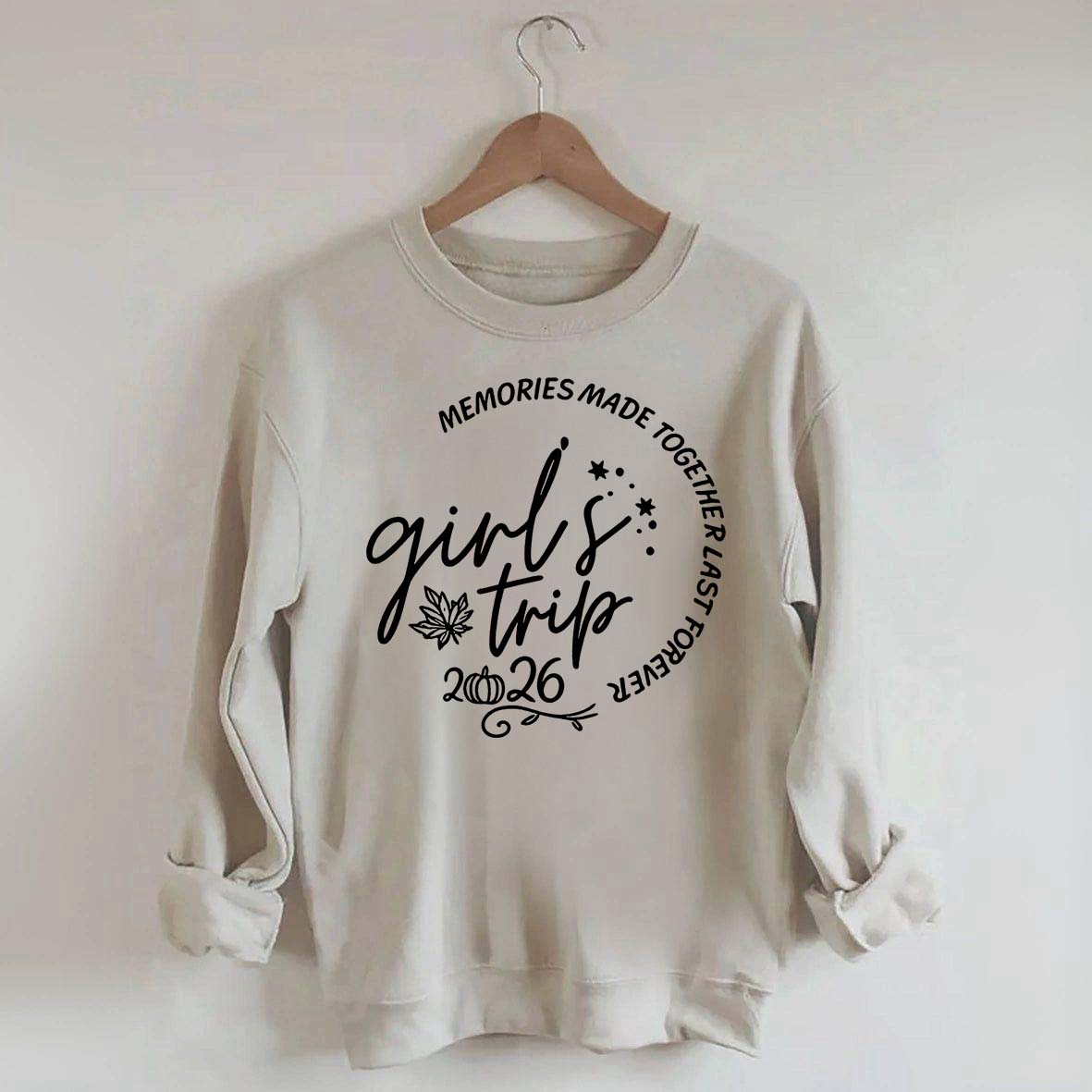 Personalized Year Matching Friends Fall Girls Trip Sweatshirt