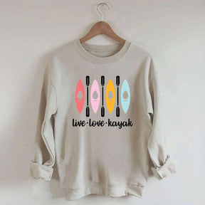 Women Kayaking Canoeing Sweatshirt