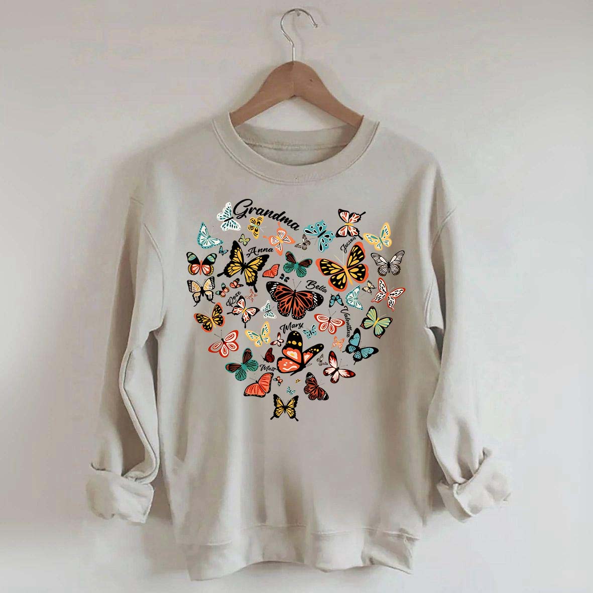 Leopard Heart Butterfly Sweatshirt