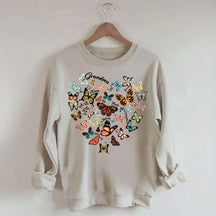 Leopard Heart Butterfly Sweatshirt
