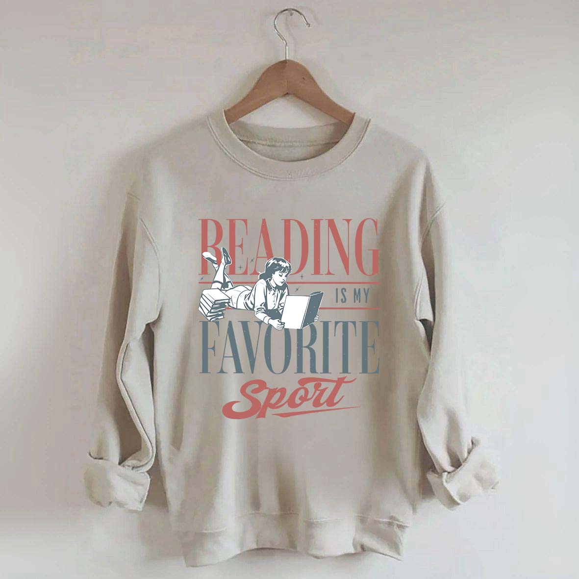 Vintage Reading Is My Favorite Sport Sweatshirt