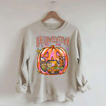 Comfort Colors Halloween Town Pumpkin Sweatshirt