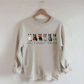 Spooky Boston Terrier Halloween Sweatshirt
