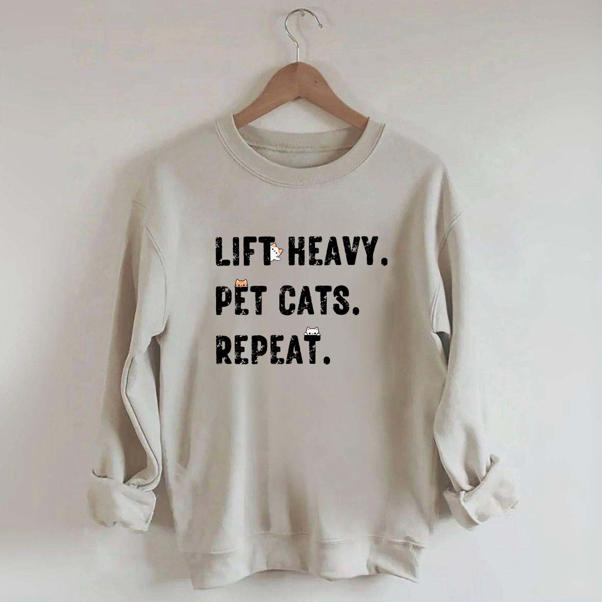 Funny Weight Lifting Cats Sweatshirt