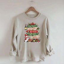 Funny Watercolor Christmas Signpost Sweatshirt