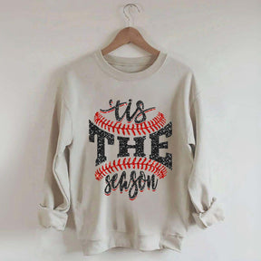Tis The Season Baseball Sports Game Day Sweatshirt