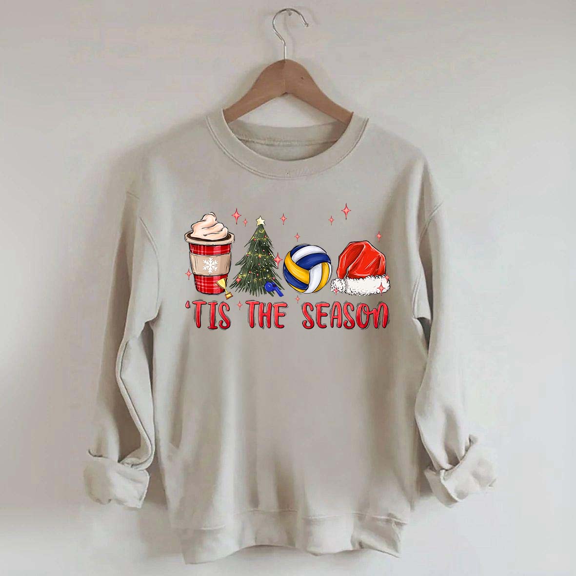 Volleyball Lover Christmas Sweatshirt