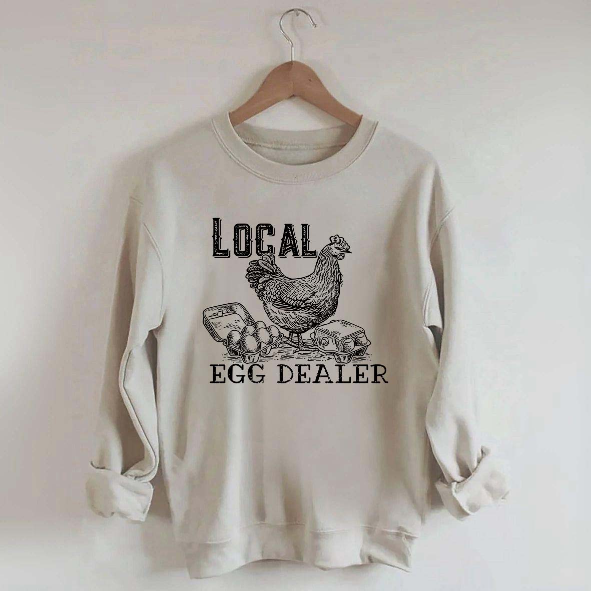 Happy Easter Retro Chicken Farmer Gifts Sweatshirt