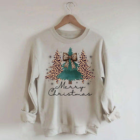 Merry and Bright Trees Chic Winter Sweatshirt