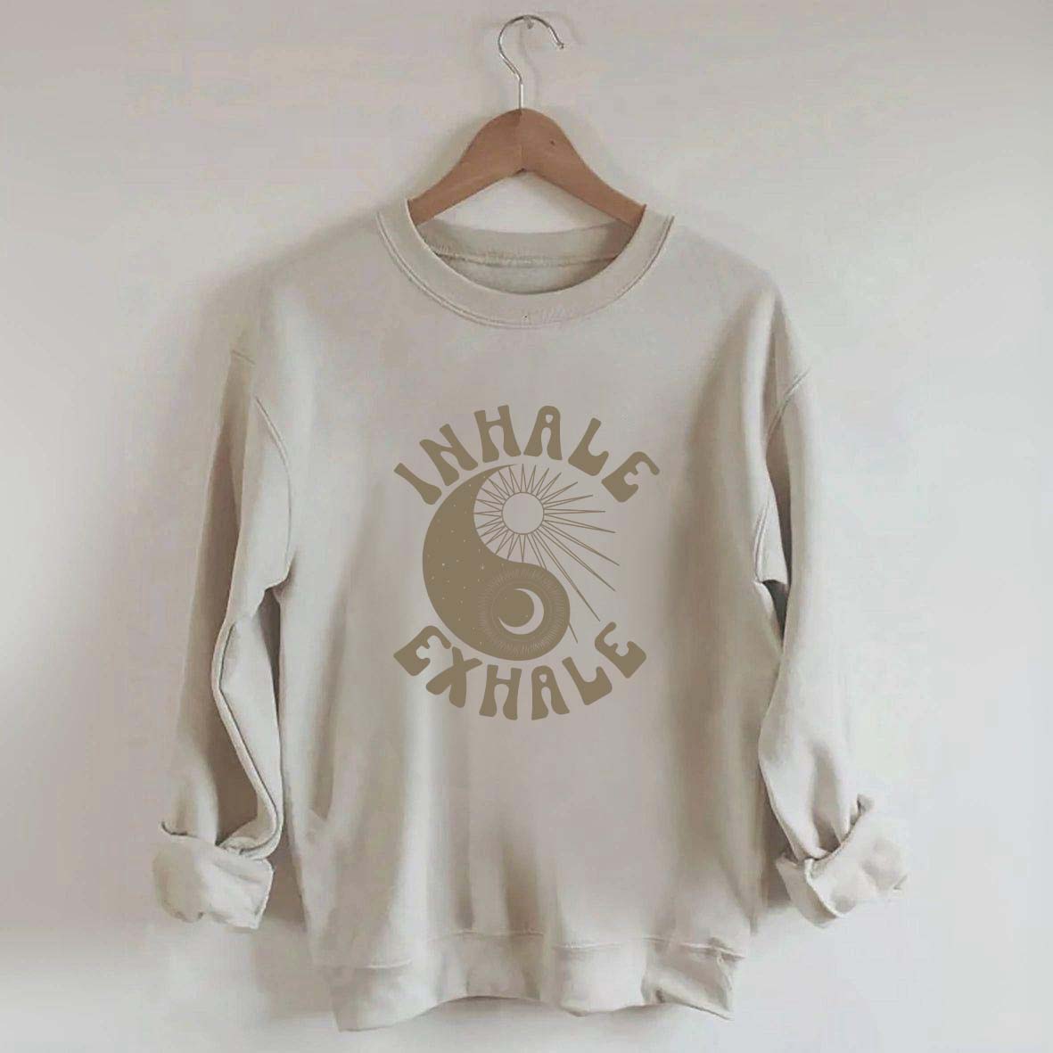 Ying Yang Yoga Just Breathe Sweatshirt