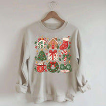 Boho Cozy Christmas Matching Xmas Sweatshirt