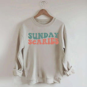Retro Christmas Sunday Scaries Sweatshirt