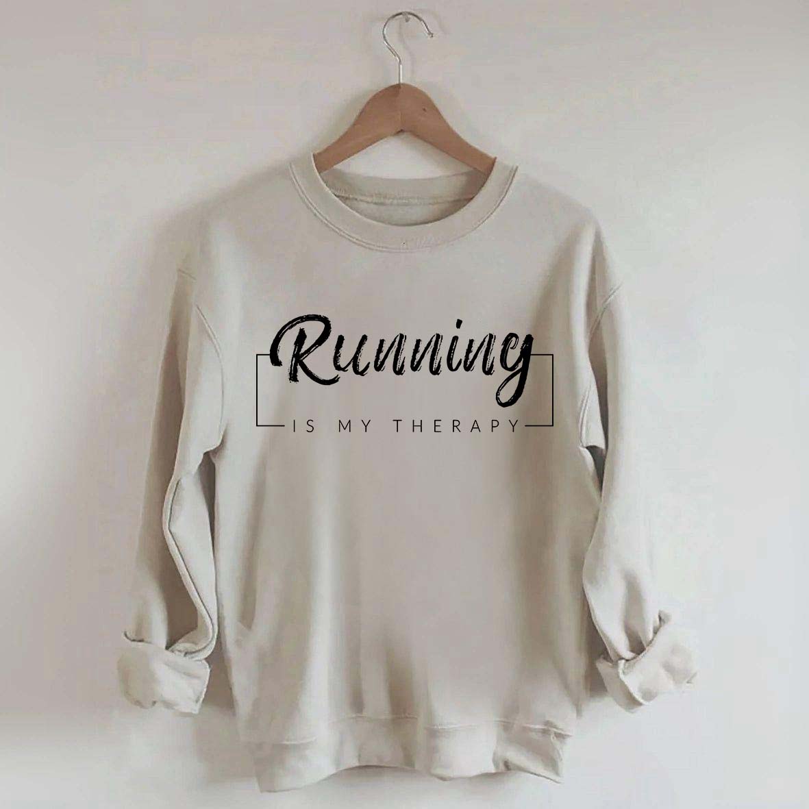 Running Is My Therapy Minimalist Sweatshirt
