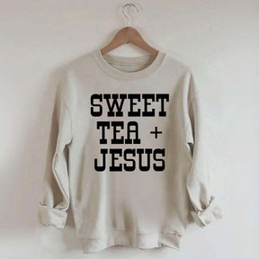 Sweet Tea + Jesus Minimalist Swatshirt