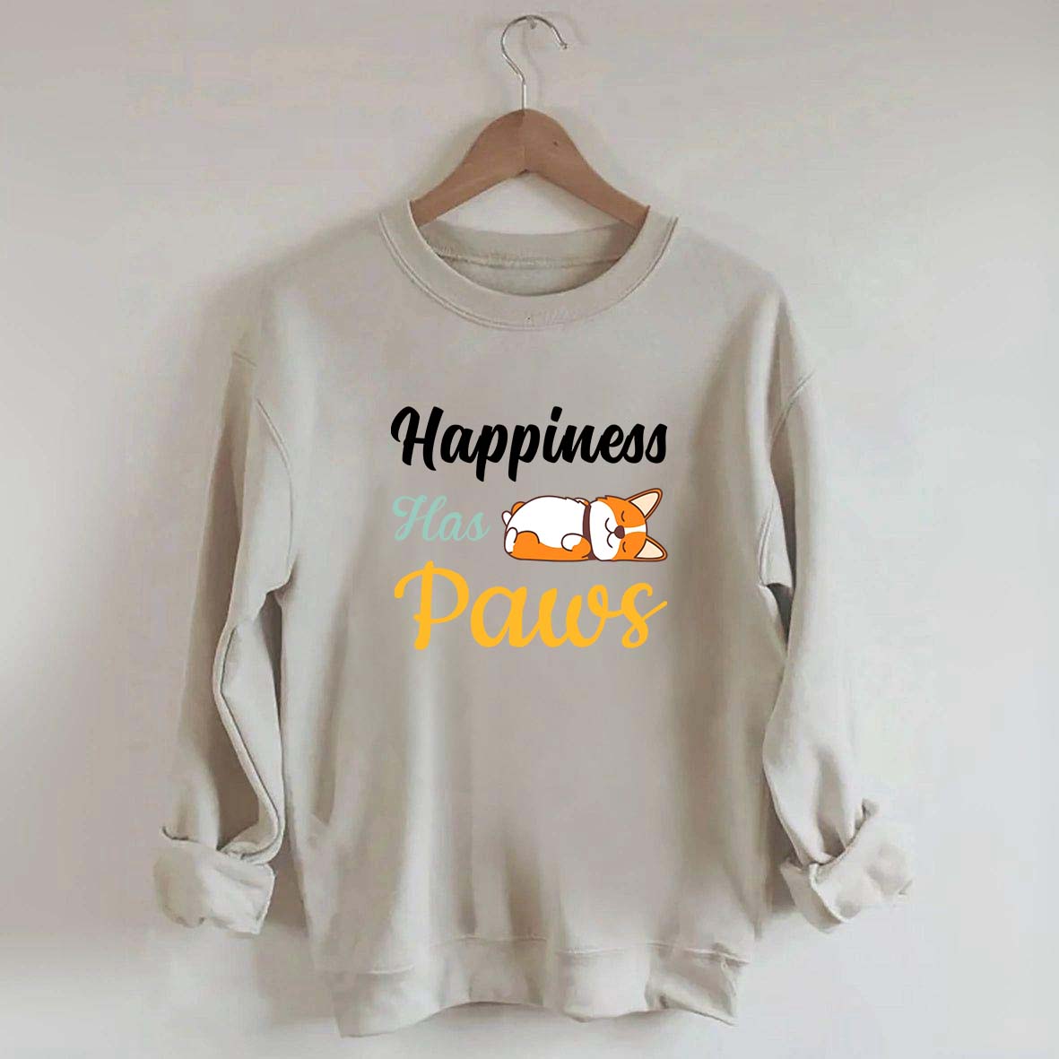 Happiness Has Paws Sweatshirt