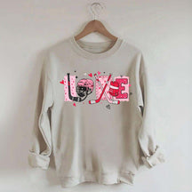 Hockey Valentine Heart Sweatshirt