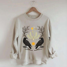 Ostara Raven Pagan Spring Equinox Sweatshirt