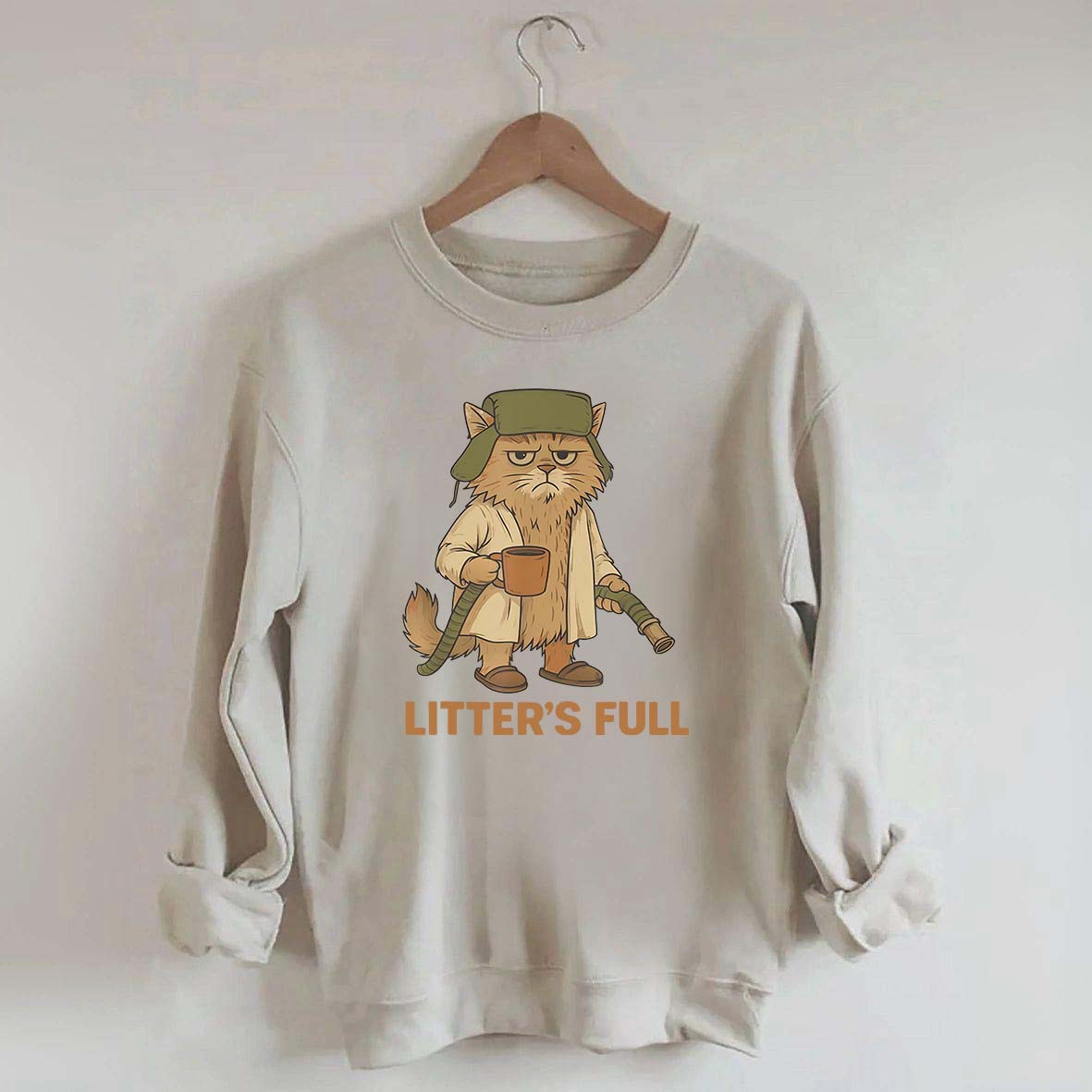 Litters Full Funny Cat Lovers Christmas Xmas Sweatshirt