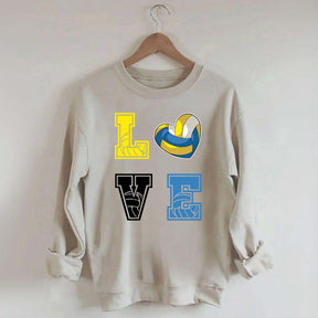 Heart I Love Volleyball Sweatshirt