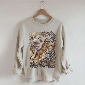 Retro Tiger Wild Cat Sweatshirt