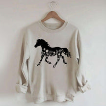 Floral Horse Sweatshirt