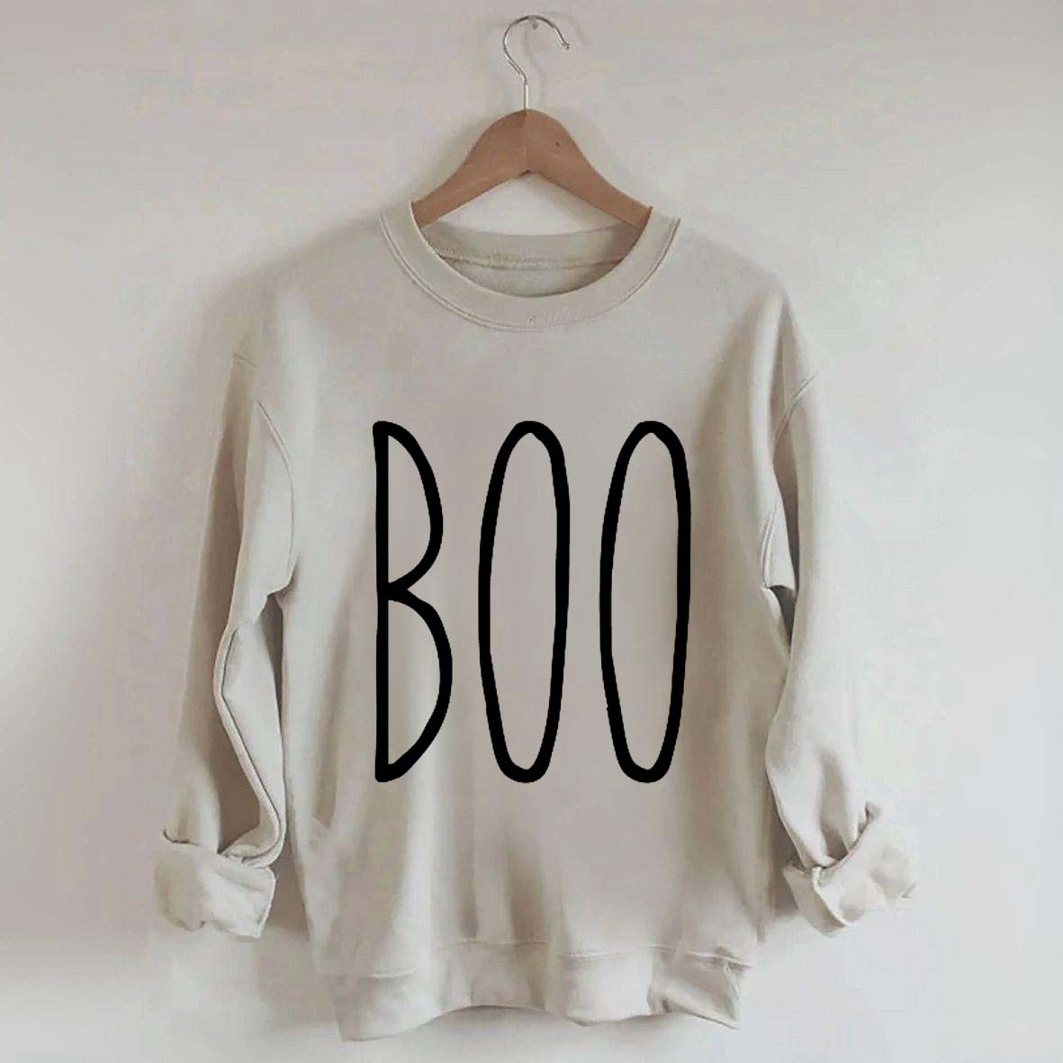 BOO Minimalist Halloween Sweatshirt