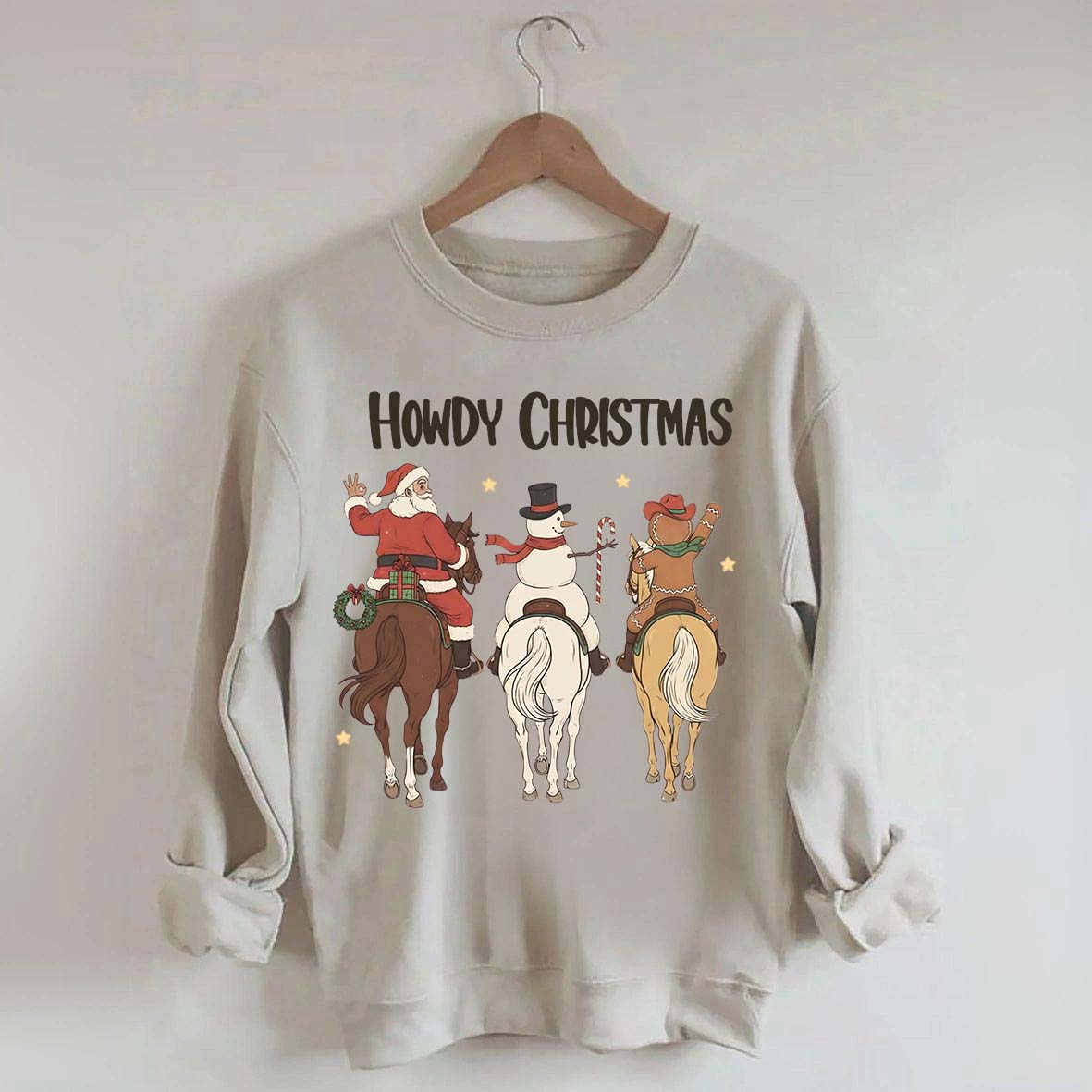 Howdy Christmas Western Cowgirl Rodeo Sweatshirt