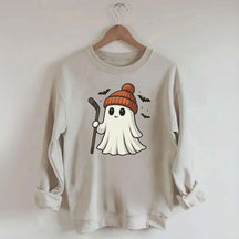 Fun Hockey Halloween Cute Ghost Sweatshirt