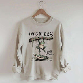 Sassy Frog Hang In There Sweatshirt