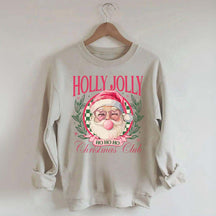 Pink Holly Jolly Christmas Club Sweatshirt