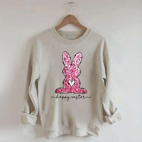 Pink Happy Easter Sweatshirt