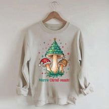 Retro Mushroom Christmas Sweatshirt