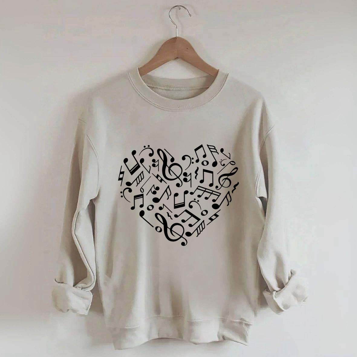 Music Notes Heart Lover Sweatshirt