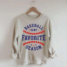 Retro Baseball Is My Favorite Season Sweatshirt