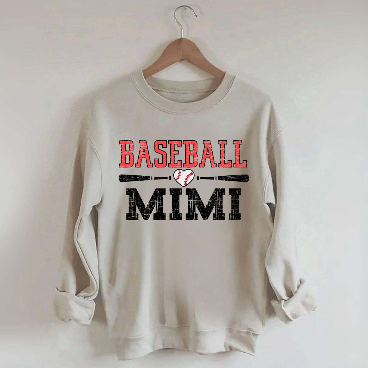 Mimi Baseball Ladies Cute Sweatshirt