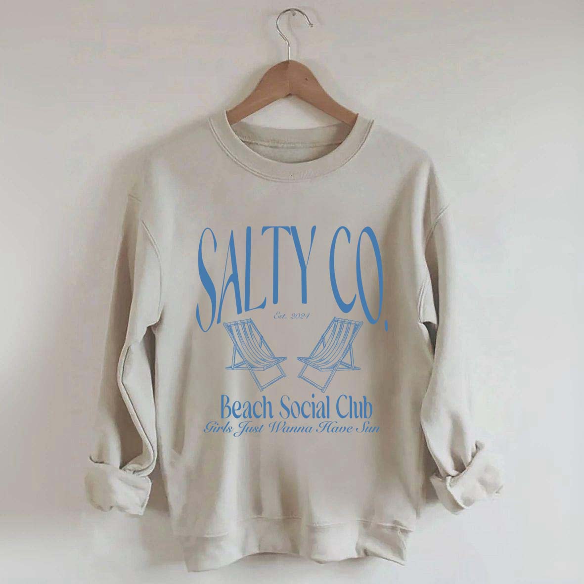 Custom Salty Co Beach Social Club Sweatshirt
