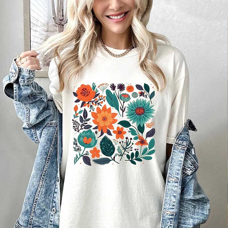 Comfort Colors  Aesthetic Wildflower Vintage T-Shirt